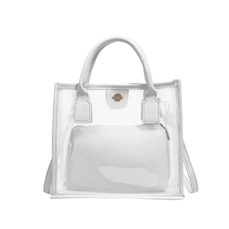 Small PVC Jelly Bag Clear Shoulder Crossbody for Girls
