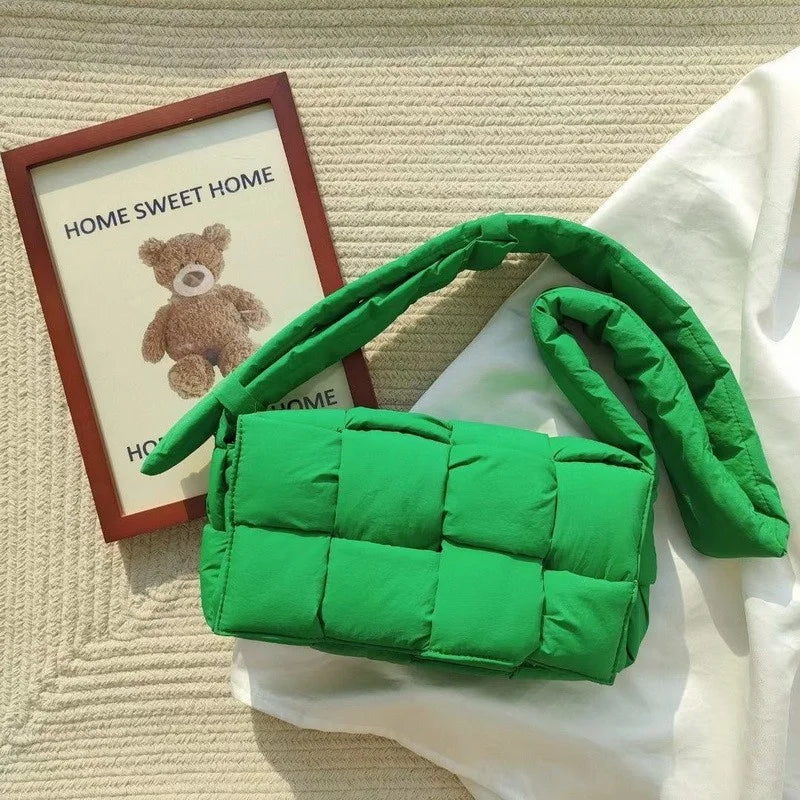 Quilted Handbag Pu Shoulder Bag Large Tote Winter