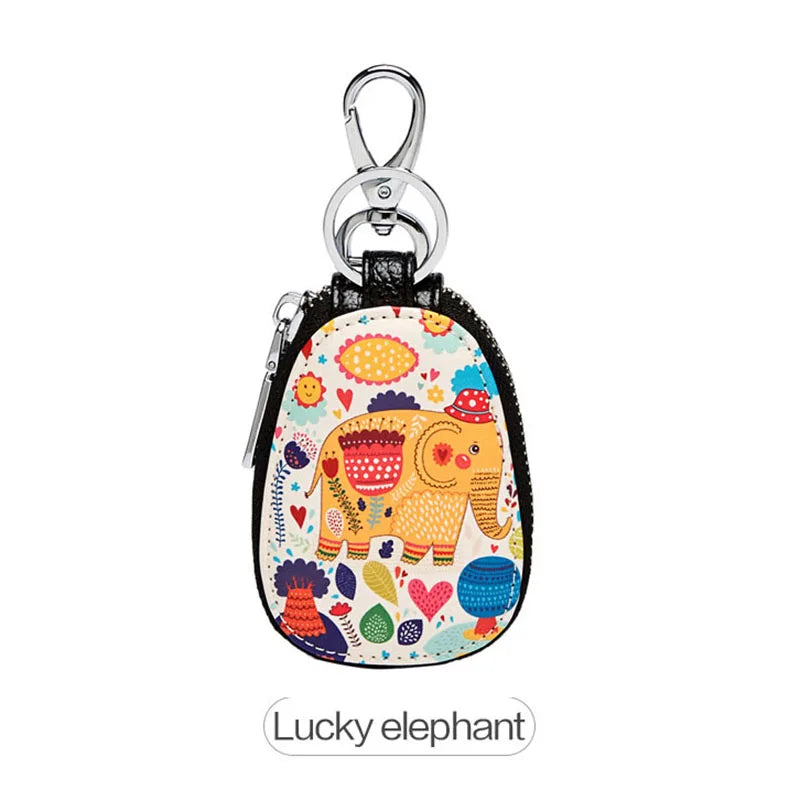 Women Girls Key Bag Leather Key Wallets Keychain Pouch