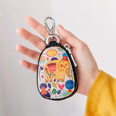 Women Girls Key Bag Leather Key Wallets Keychain Pouch