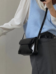 Red Patent Leather Sling Bag PU Crossbody Shoulder Messenger Bag