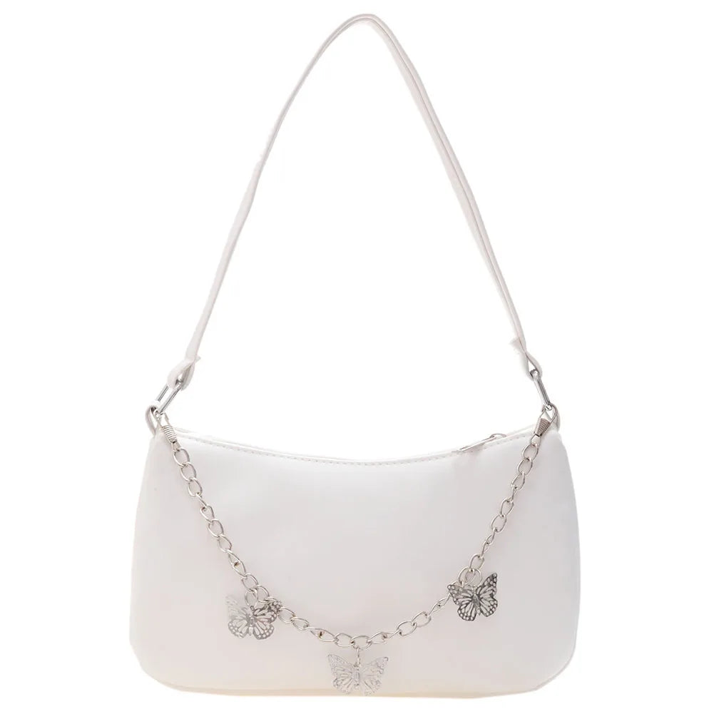 Pentalobe Chain Handbag Women Nylon Solid Messenger Bag Lady Crossbody Bags