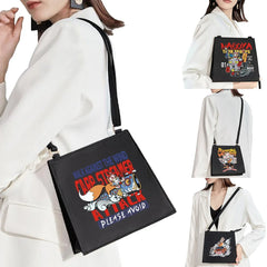 Anime Mask Pattern Party Ladies Square Mobile Phone Bag