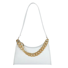 Plaid Pattern Woven PU Leather Shoulder Bag for Women