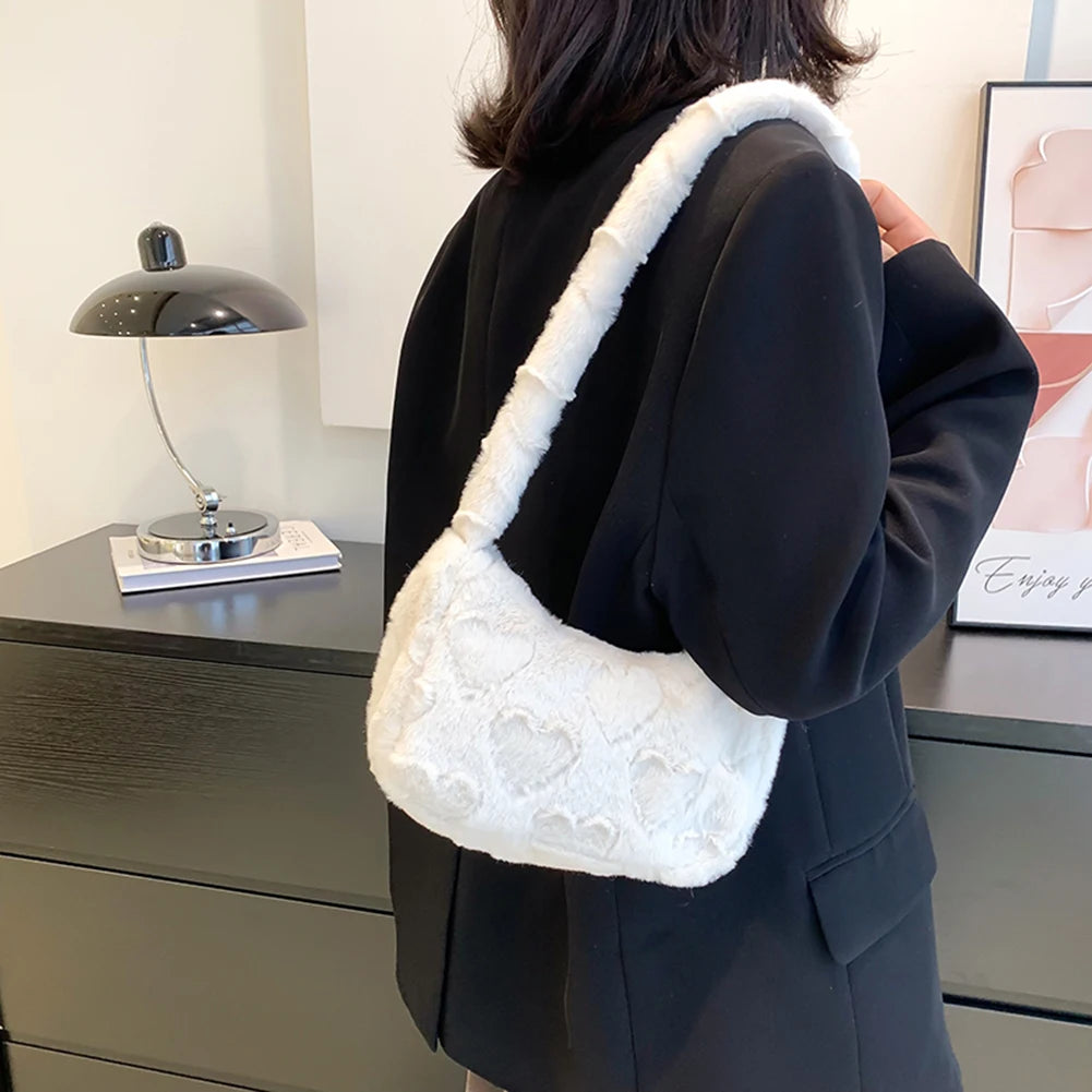 Solid Women Underarm Bag Casual Zipper Top-handle Bags