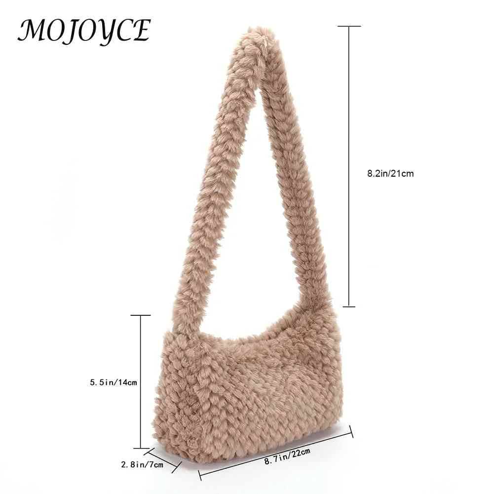 Solid Women Shoulder Handbag Casual Zipper Underarm Bag
