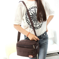 Multicolor Polka Dot Crossbody Bag Nylon Shoulder Messenger Phone Bag