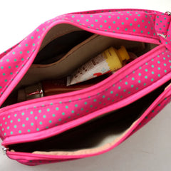Multicolor Polka Dot Crossbody Bag Nylon Shoulder Messenger Phone Bag
