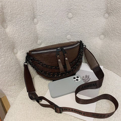 Pop Mom Money Belt Bag Girls Travel Pack Flesh PU Bum Pouch