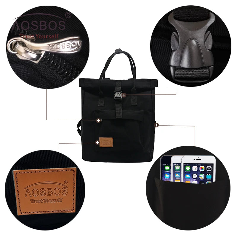 Portable Nylon School Backpacks Candy Girls Backpack Knapsack