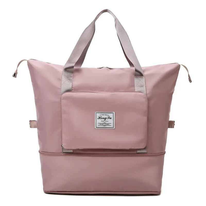 Portable Women Travel Bag Large Capacity Foldable WaterProof Oxford Cloth