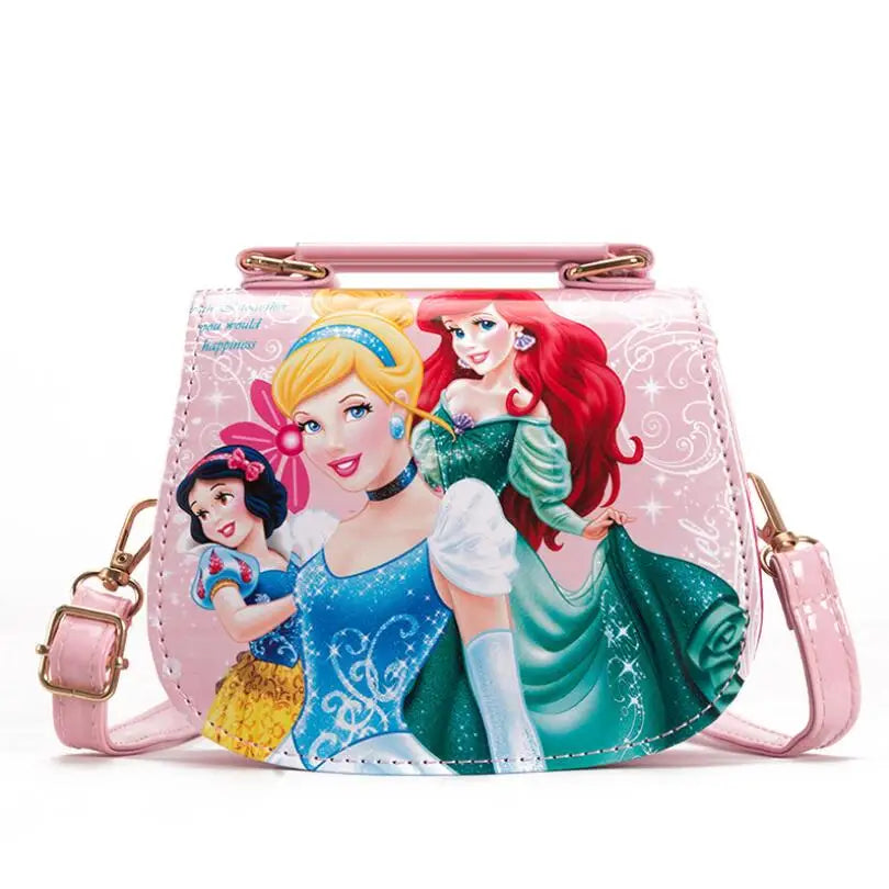 Princess Mini Bag Handbag for Girls Elsa Anna PU Waterproof Messenger Bag