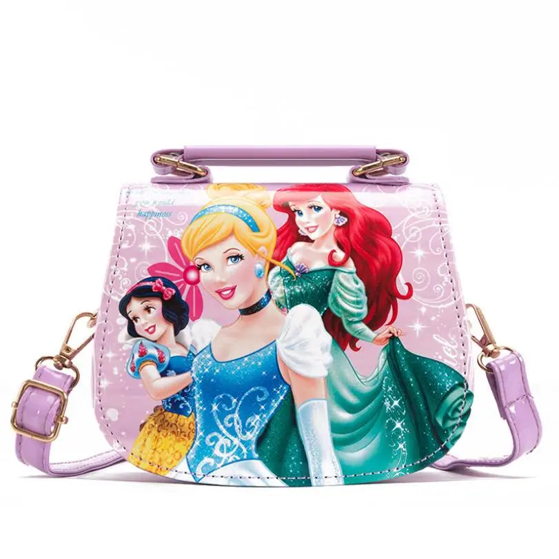 Princess Mini Bag Handbag for Girls Elsa Anna PU Waterproof Messenger Bag