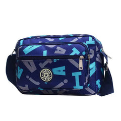Flower Women Shoulder Bag Large Capacity Waterproof Polyester Solid Crossbody