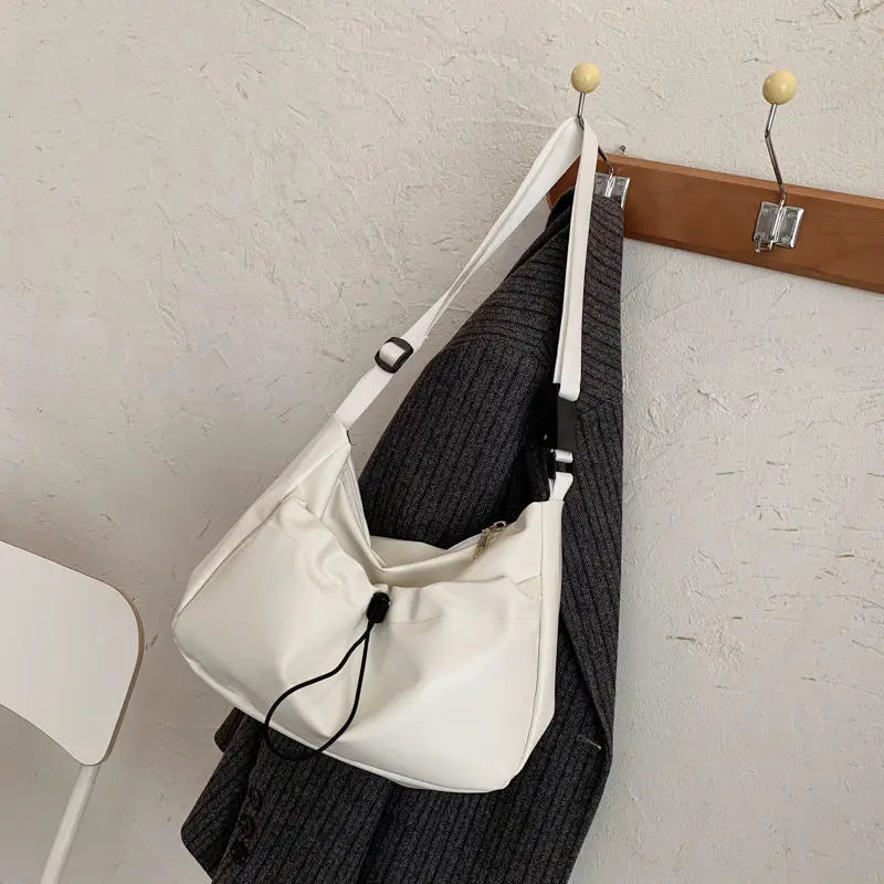 PU Crossbody Bags for Women Pleated Messenger Bag Ladies Hand Bags