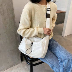 PU Crossbody Bags for Women Pleated Messenger Bag Ladies Hand Bags