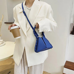 PU Leather Casual Chain Purse Ladies Shoulder Bag Niche Handbag