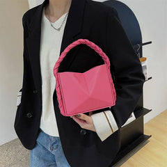 PU Leather Casual Chain Purse Ladies Shoulder Bag Niche Handbag