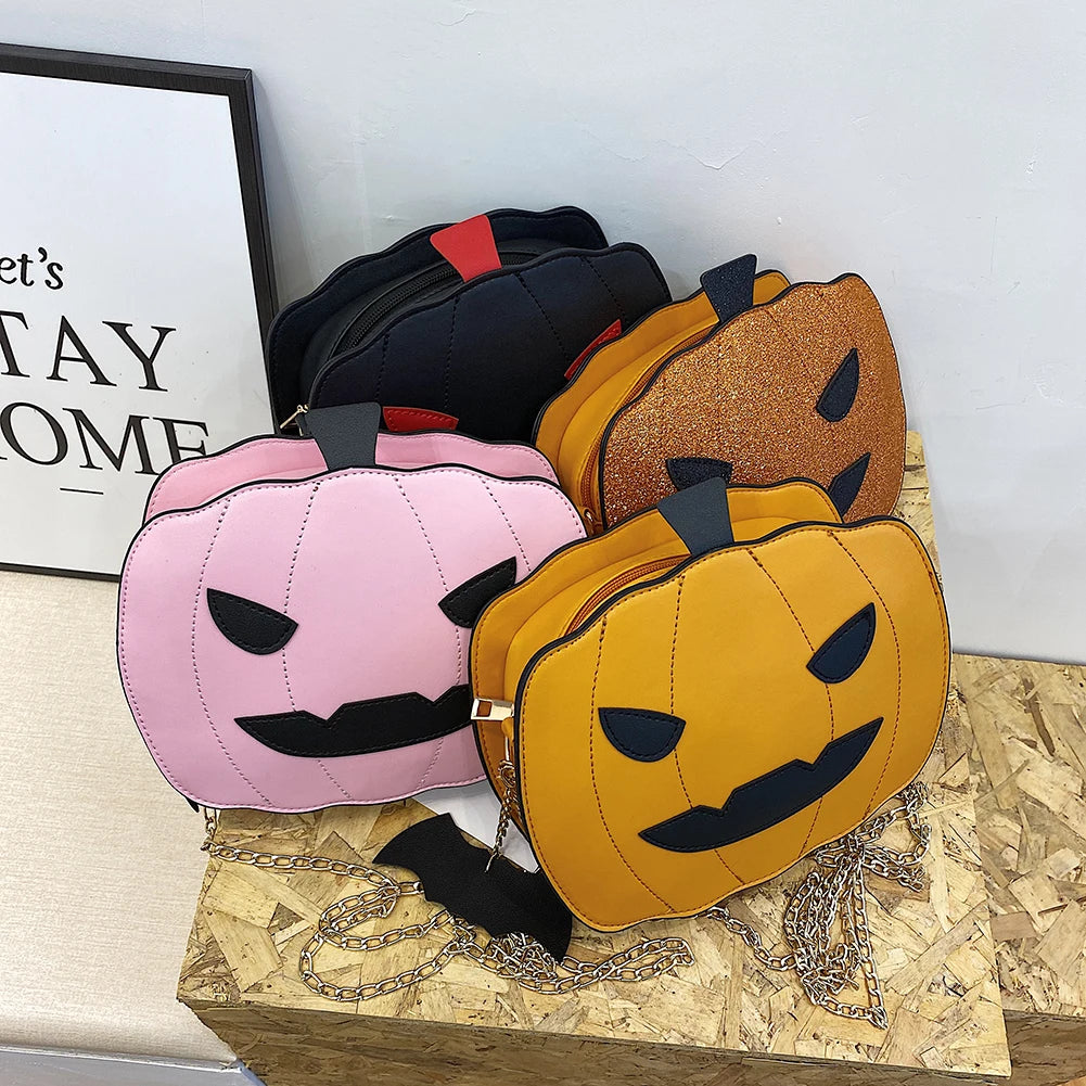 Pumpkin Shape Shoulder Bags Messenger Purse Handbags