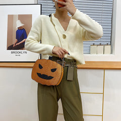 Pumpkin Shape Shoulder Bags Messenger Purse Handbags