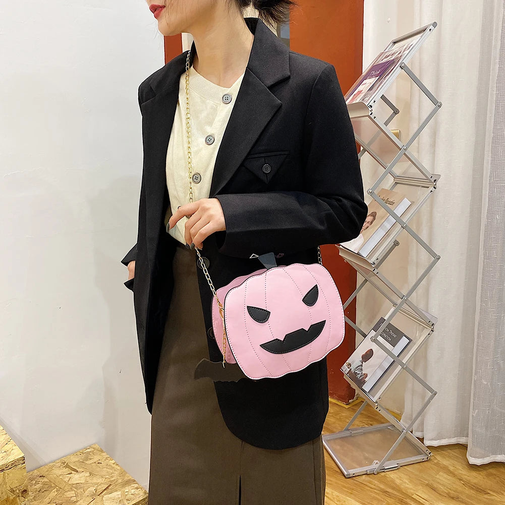 Pumpkin Shape Shoulder Bags Messenger Purse Handbags
