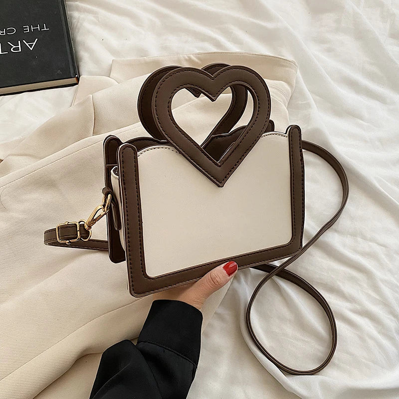 Small Tote Bag PU Leather Shoulder Bags for Women Ins Female