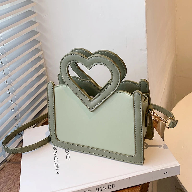 Small Tote Bag PU Leather Shoulder Bags for Women Ins Female