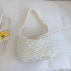 Quilted Nylon Large Capacity Shoulder Handbag for Women
