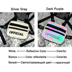 Reflective Chest Bag HipHop Tactical Streetwear Women Party