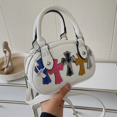 Retro Bowling Bag Women's Gothic Style Handbag Crossbody
