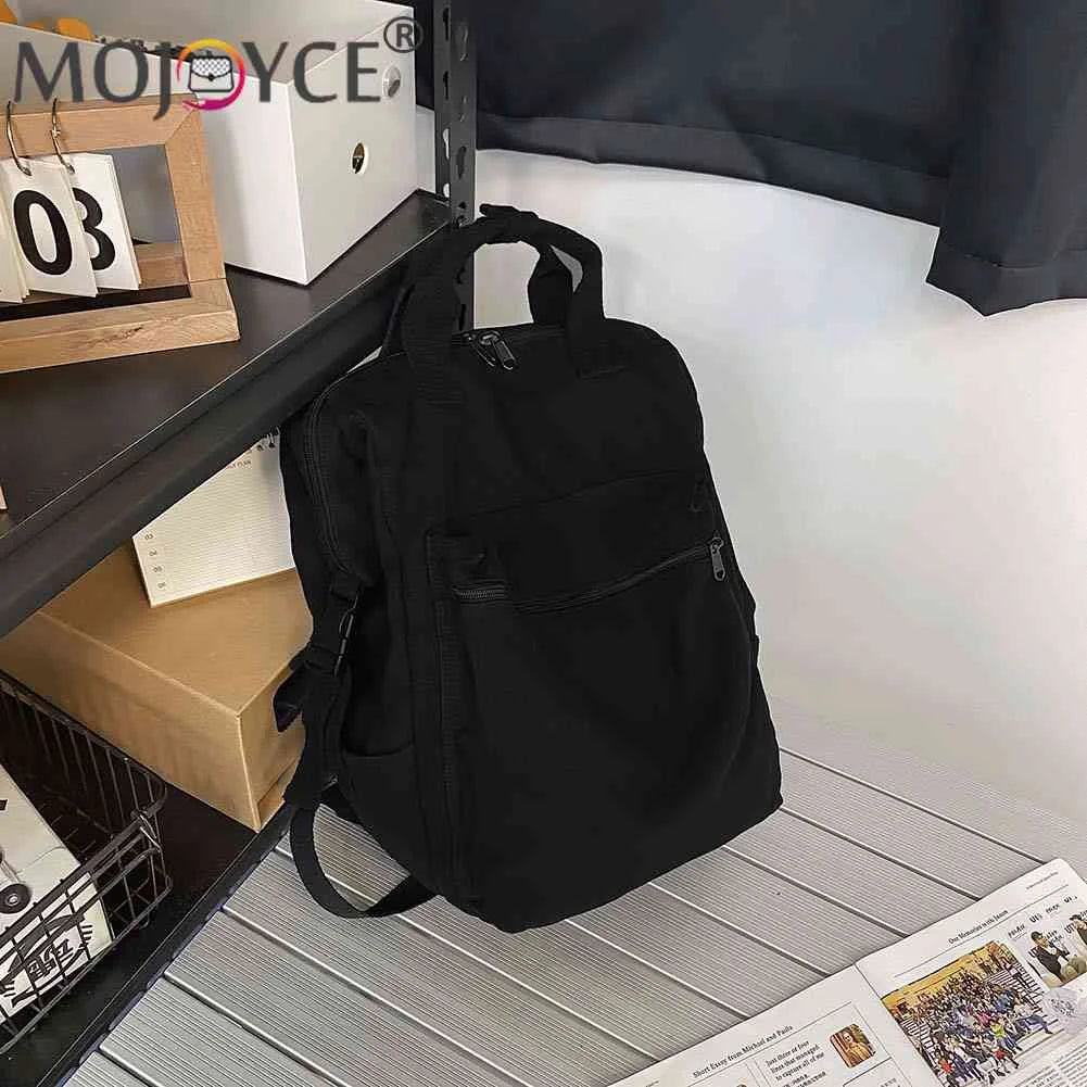 Retro Canvas Backpack Large Capacity Student Boy Girl Shoulder Rucksack