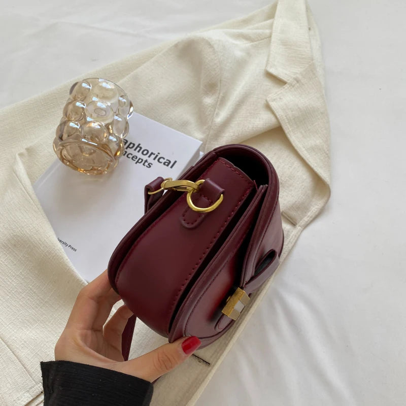 Retro Shoulder Bag High Female Saddle Bag for Women Handbag