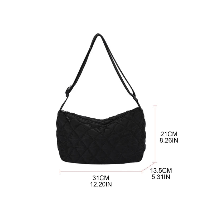 Lattice Shoulder Bag Large Capacity Versatile Bags for Women