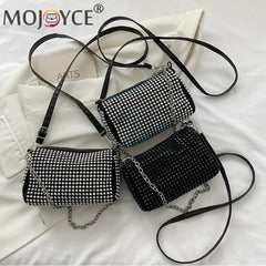 Rhinestone Shoulder Messenger Bag Diamond Ladies Casual Handbags