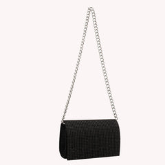 Rhinestone Shoulder Messenger Bag Chain Crossbody Handbag