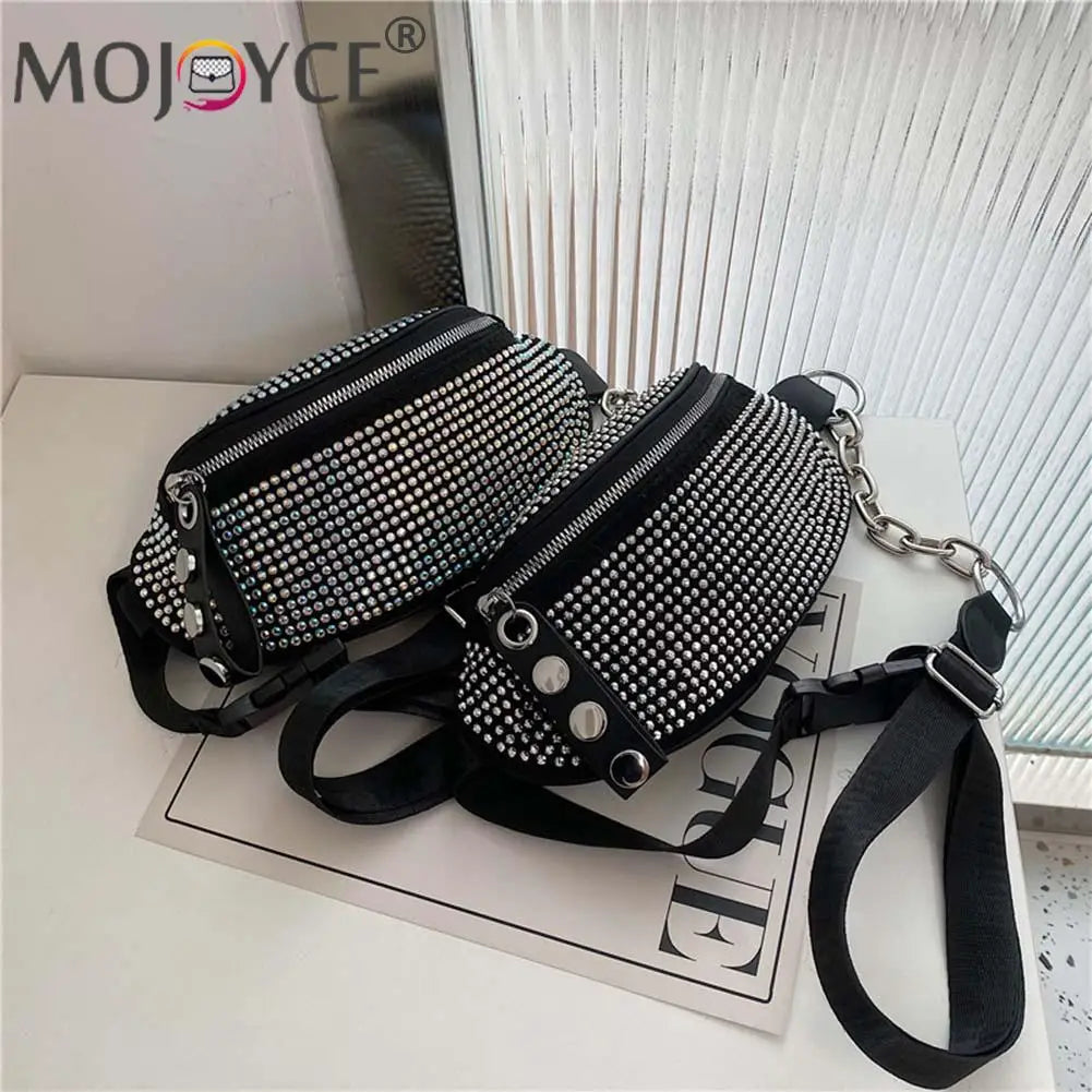 Rhinestone Waist Bag Diamond Fanny Pack for Women