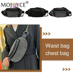 Rhinestone Waist Bag Diamond Fanny Pack for Women