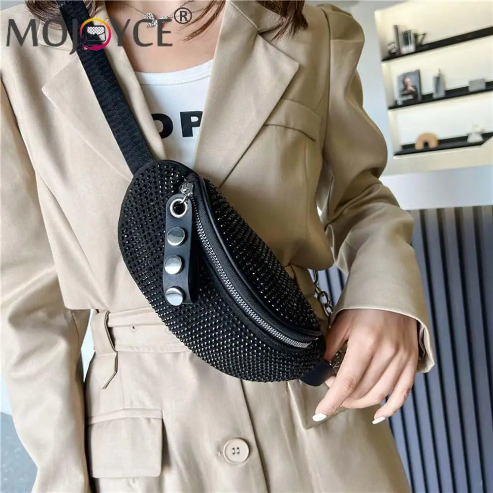 Rhinestone Waist Bag Diamond Fanny Pack for Women