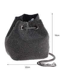 Rhinestone Handbag Diamond Bucket Wedding Party Shoulder Bag