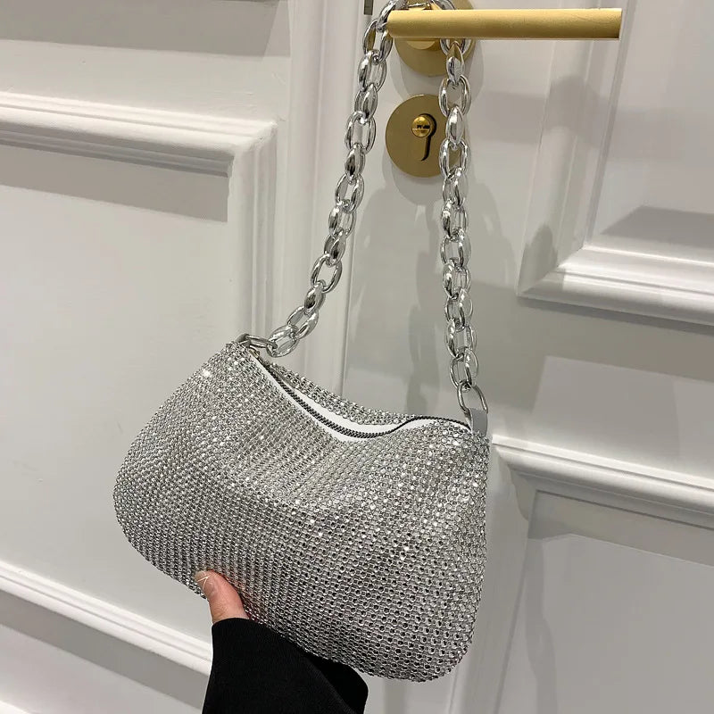 Rhinestones Clutch Bag Crystal Evening Party Wedding Handbag