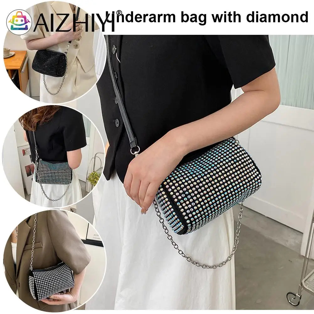 Crystal Rhinestones Evening Clutch Bag for Women, Wedding Purses Handbag