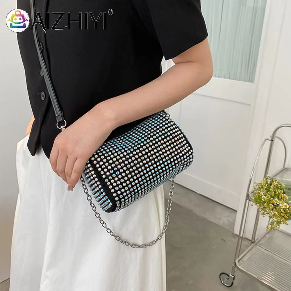 Crystal Rhinestones Evening Clutch Bag for Women, Wedding Purses Handbag