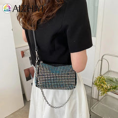 Crystal Rhinestones Evening Clutch Bag for Women, Wedding Purses Handbag