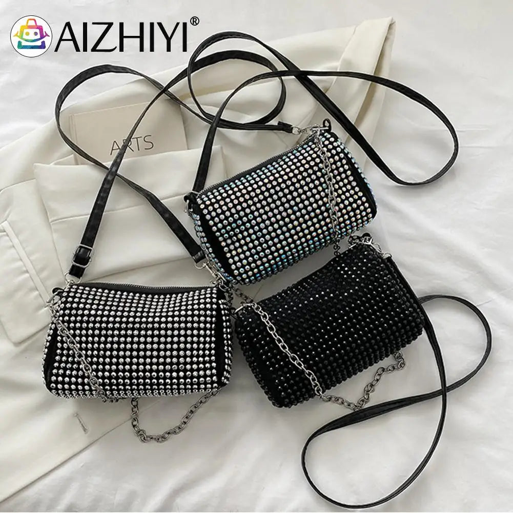 Crystal Rhinestones Evening Clutch Bag for Women, Wedding Purses Handbag