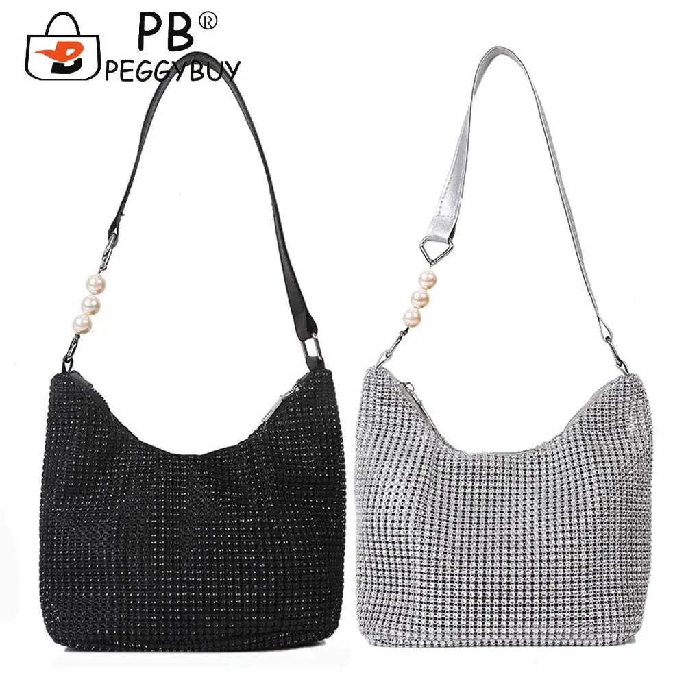 Rhinestones Shoulder Bag Crystal Female Dinner Party Wedding Purses Handbag