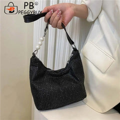 Rhinestones Shoulder Bag Crystal Female Dinner Party Wedding Purses Handbag