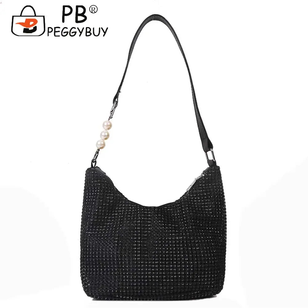 Rhinestones Shoulder Bag Crystal Female Dinner Party Wedding Purses Handbag