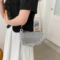 Rhinestones Shoulder Crossbody Bag Diamond Chain Messenger Bags