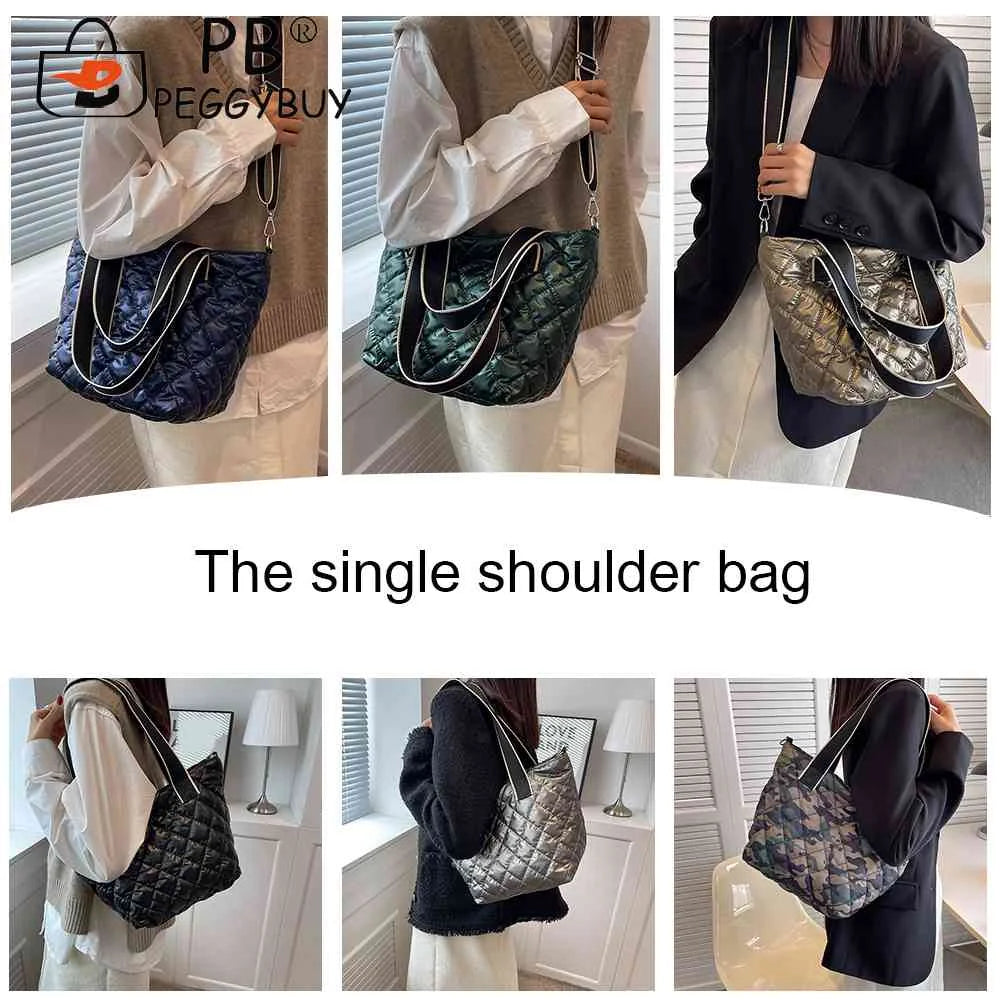Rhombus Women Crossbody Bags Adjustable Messenger Handbag Large Capacity