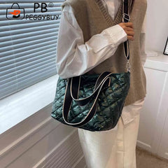 Rhombus Women Crossbody Bags Adjustable Messenger Handbag Large Capacity